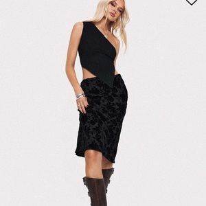 Princess Polly Devore midi skirt